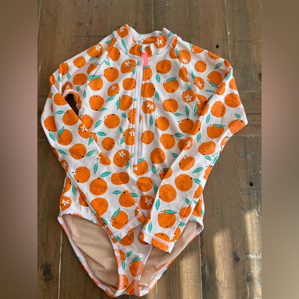 J.Crew Girls' printed rash guard with UPF 50+